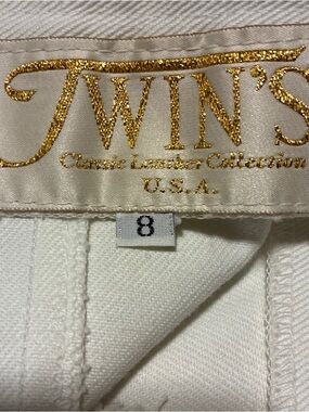 TWIN'S White Classic Pencil Skirt - Womens Size 8
